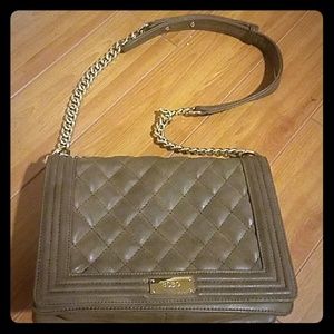 BCBG tan purse